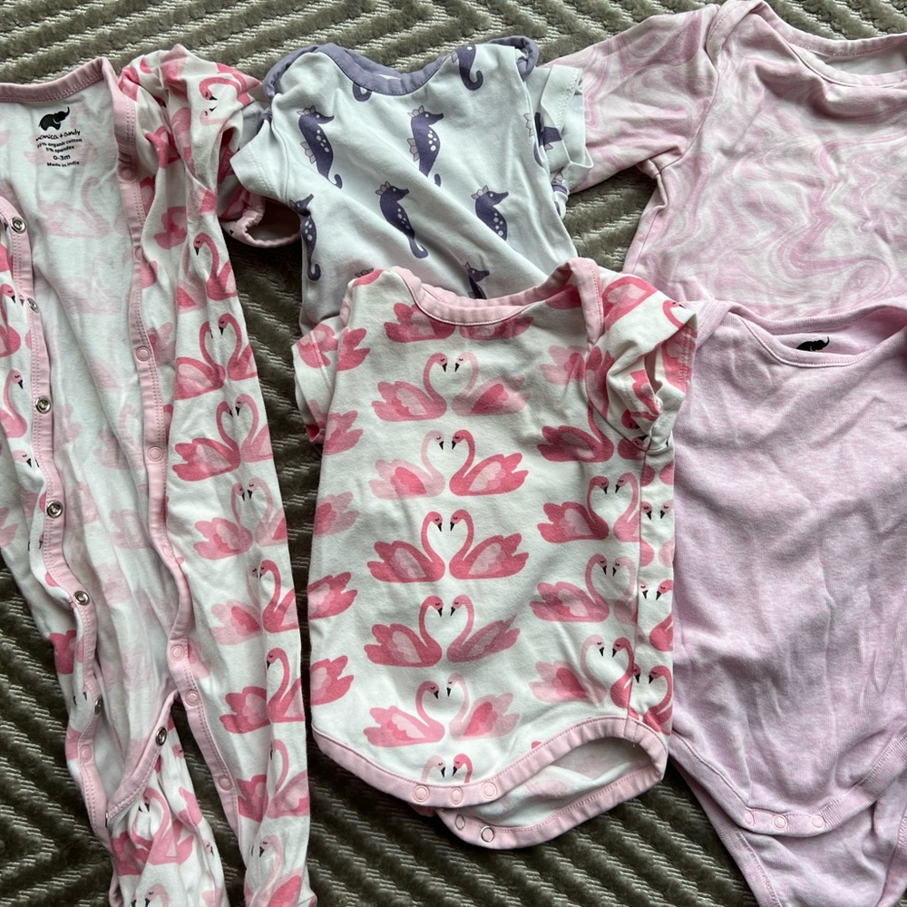 Bundle of Monica + Andy 0-3 mo girls clothing
